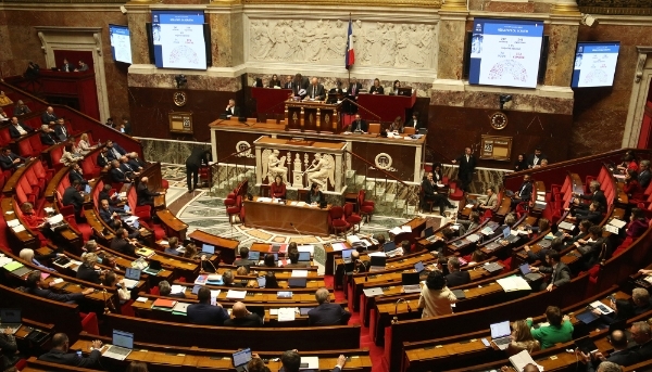 L'hémicycle de l'Assemblée nationale.