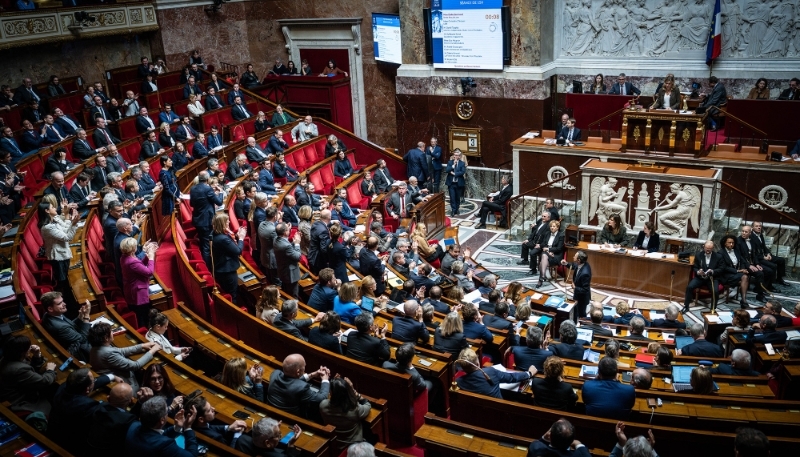 L'hémicycle de l'Assemblée nationale.