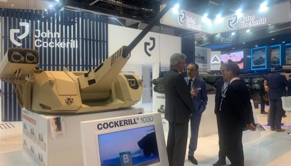 Le stand John Cockerill au salon Idex 2023.