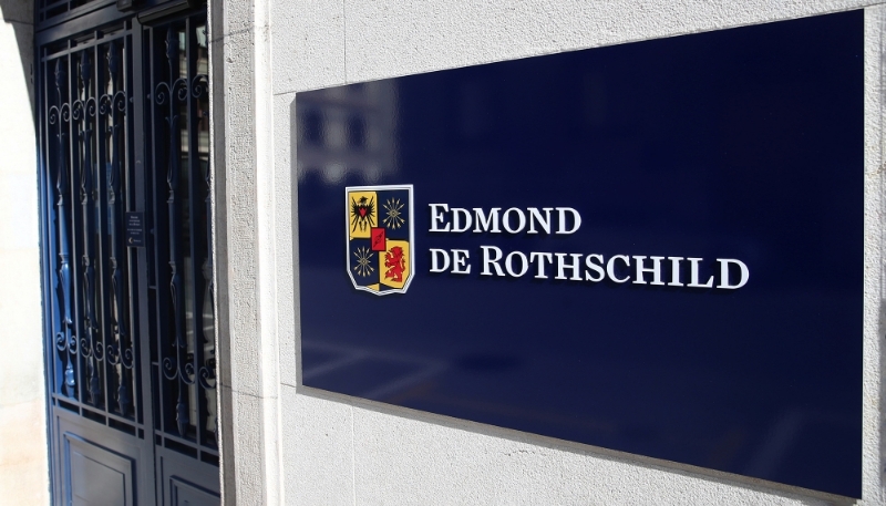 Le logo de la banque Edmond de Rothschild.