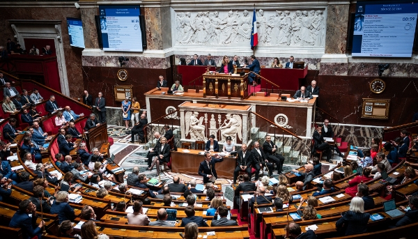 L'hémicyle de l'Assemblée nationale.