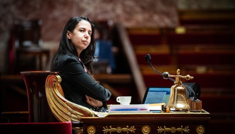 Naïma Moutchou, députée du Val-d'Oise et avocate de profession, le 13 octobre 2023 au palais Bourbon.