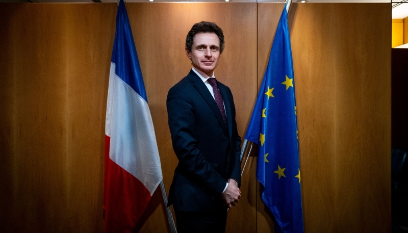 Philippe Léglise-Costa, représentant permanent de la France auprès de l'Union européenne, à Bruxelles le 30 octobre 2020.