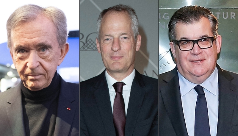 Bernard Arnault, Philippe Schaus et Jean-Marc Lacave.