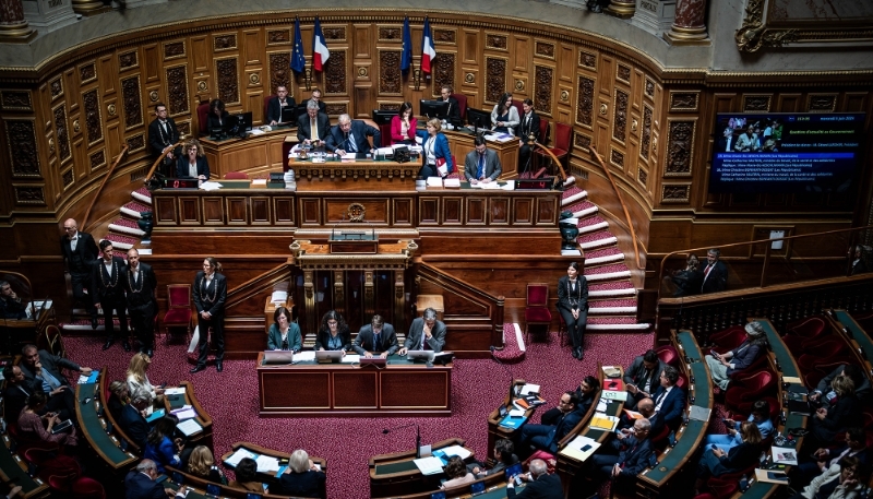 L'hémicycle du Sénat.