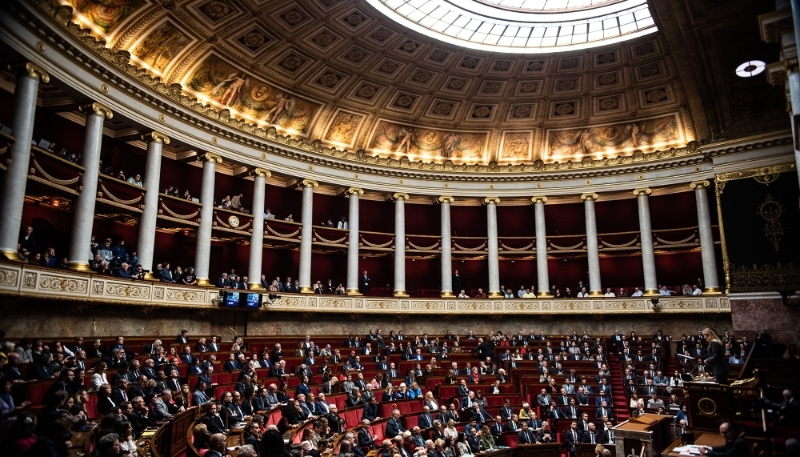 Vue de l'Assemblée nationale en octobre 2024.