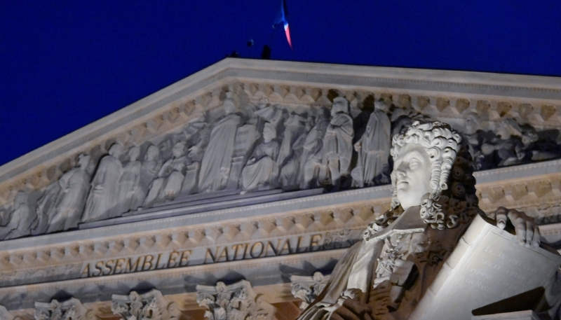 Le Palais Bourbon, à Paris.