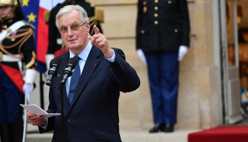 Le premier ministre Michel Barnier à Matignon, le 5 septembre 2024.