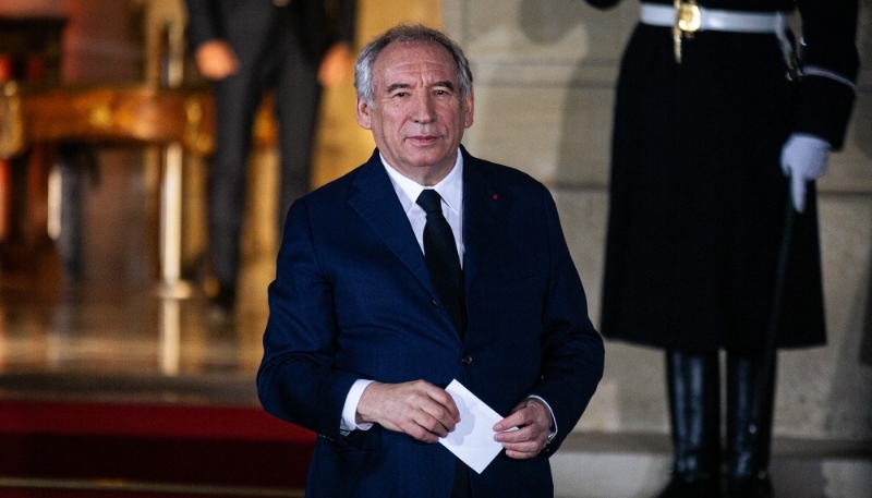 François Bayrou, lors de la cérémonie de passation des pouvoirs, à Matignon, le 13 décembre 2024. 