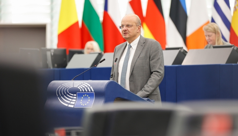 Christophe Grudler, au Parlement européen de Strasbourg, en novembre 2023.