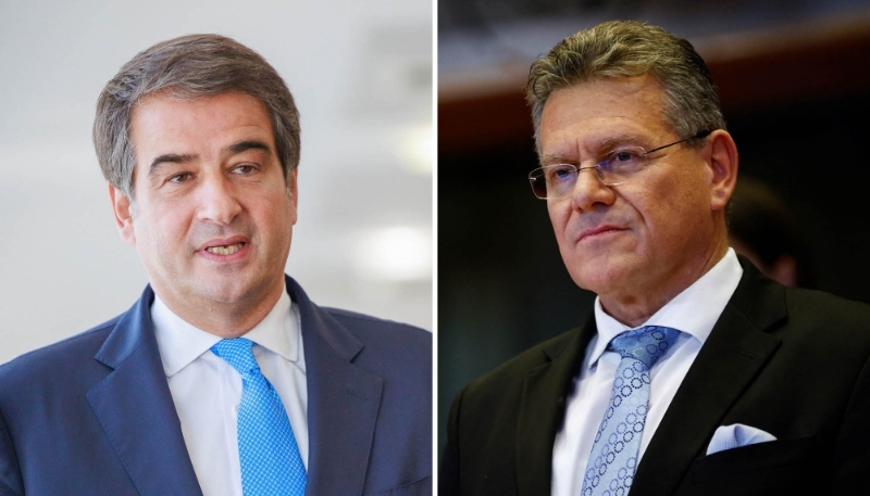 Raffaele Fitto et Maros Sefcovic.