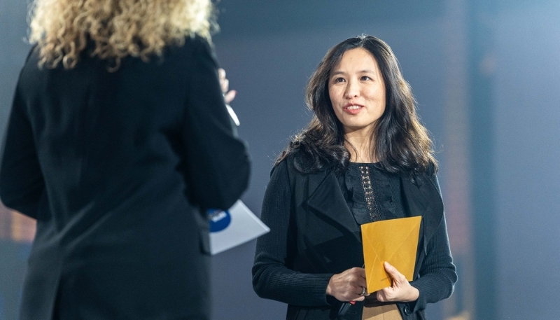 Isabelle Loc, à la 20e cérémonie des BFM Awards au Grand Palais à Paris, le 13 janvier 2025.