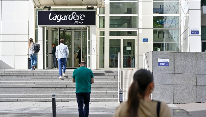 Siège de Lagardère News, rue des Cévennes à Paris. 