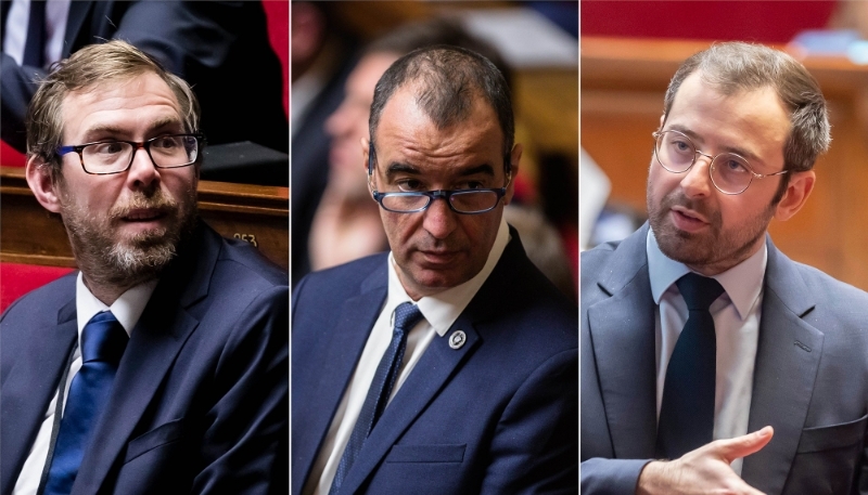 De g. à dr. : Philippe Latombe, Éric Bothorel et Aurélien Lopez-Liguori.
