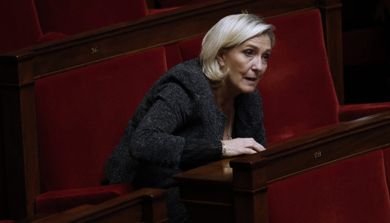 La présidente du groupe RN à l'Assemblée nationale, Marine Le Pen.