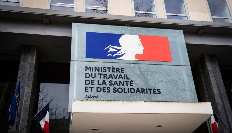 Le ministère de la Santé, à Paris.