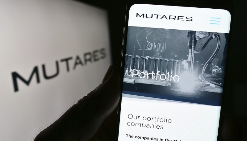 Le site internet du fonds d'investissement allemand Mutares.