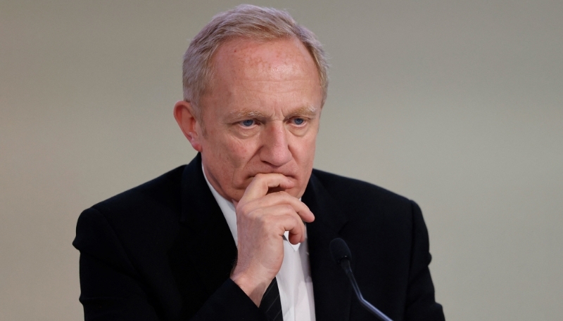 François-Henri Pinault, à l'AG des actionnaires de Kering, à Paris, le 25 avril 2024.