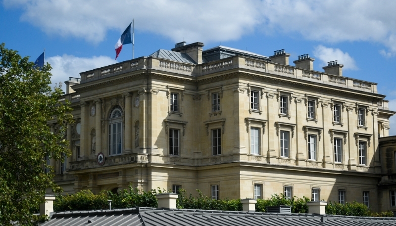 Vue du ministère des affaires étrangères, quai d'Orsay.