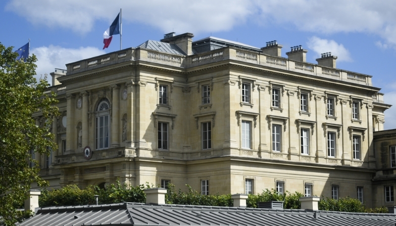 Le ministère des affaires étrangères, à Paris.