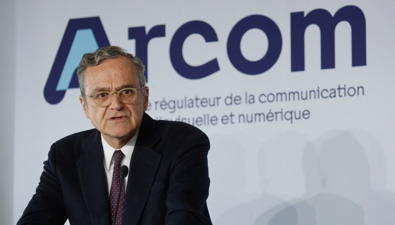 Le président de l'Arcom, Roch-Olivier Maistre, le 28 novembre 2022.