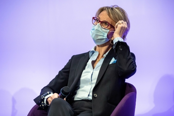 Florence Lustman, jeudi 4 mars 2021, lors de la présentation par Bercy du dispositif des prêts participatifs relance et obligations relance.