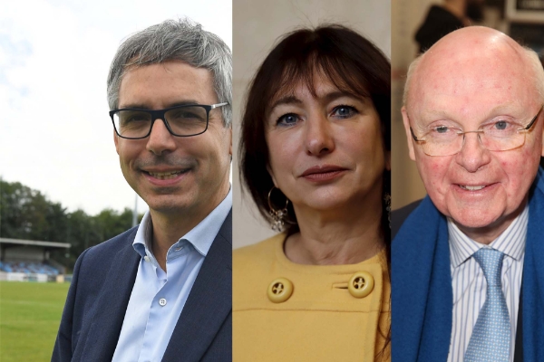 Vincent Chriqui, Marie-Claire Carrère-Gée et Patrick Stefanini, directeurs de campagne de Xavier Bertrand, Michel Barnier et Valérie Pécresse.