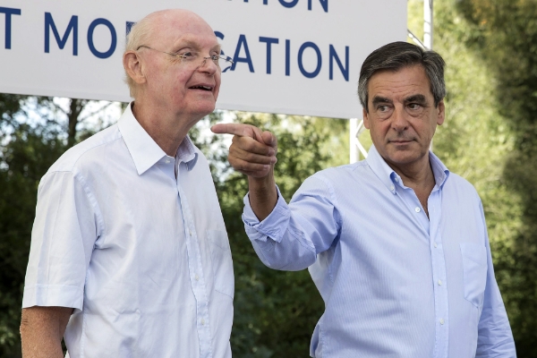 Patrick Stefanini et François Fillon en 2016.