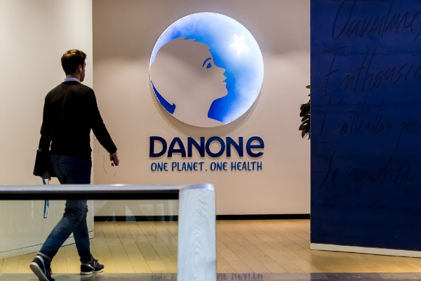 Conférence lors de la présentation des résultats au siège de Danone.