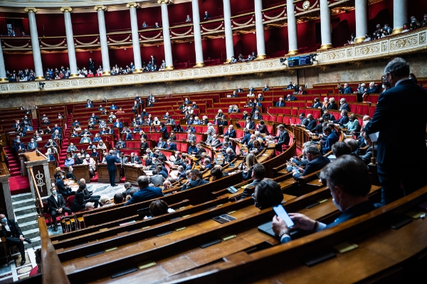 L'hémicycle de l'Assemblée nationale, le 9 novembre 2021.