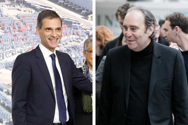 Rodolphe Saadé, PDG de CMA CGM (à gauche) et Xavier Niel, fondateur de Free.