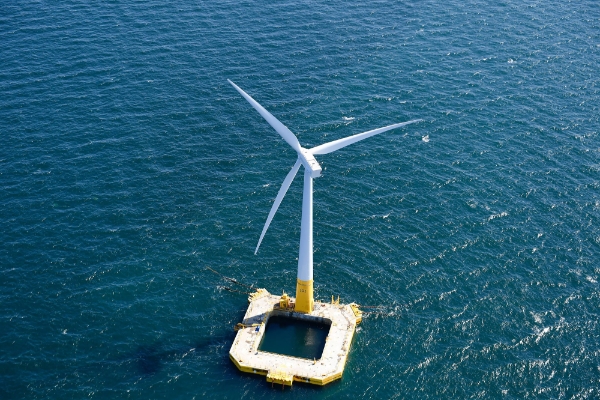 L'éolienne offshore du Croisic.