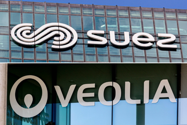 Les tours Suez et Veolia