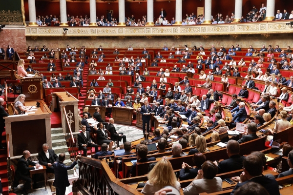 L'Assemblée nationale, lors d'une séance de questions au gouvernement, le 2 août 2022.