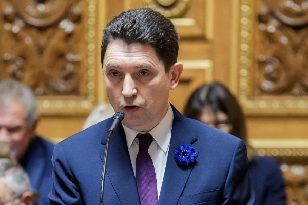 Le sénateur Olivier Cadic lors d'une session de questions au gouvernement au Sénat le 6 octobre 2019.