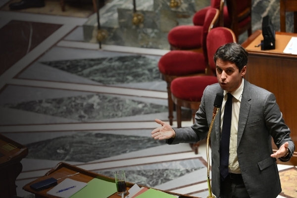 Le ministre des comptes publics Gabriel Attal, à l'Assemblée nationale, à Paris, le 20 octobre.