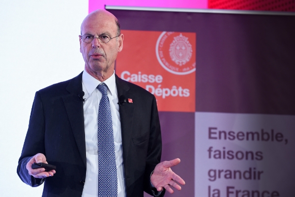 Le directeur général de la Caisse des dépôts et consignations Eric Lombard, à Paris, en avril 2019.