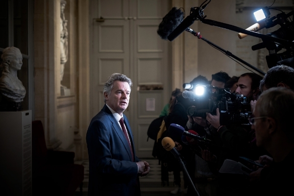 Le secrétaire national du PCF, Fabien Roussel, à Paris, le 24 janvier 2023.