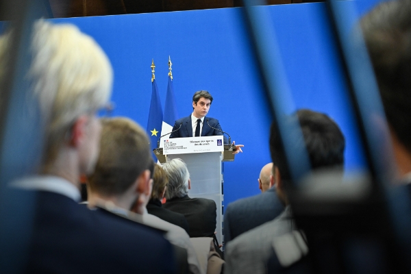 Le ministre délégué aux comptes publics, Gabriel Attal, à Paris, le 3 avril.