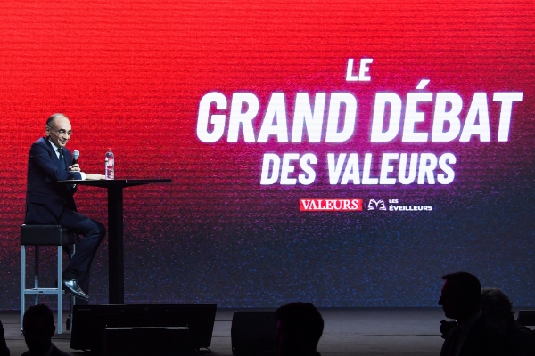 Eric Zemmour, lors d'un débat organisé par Valeurs actuelles en mars 2022.