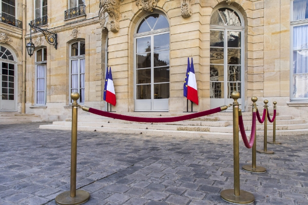 La cour de l'hôtel Matignon.