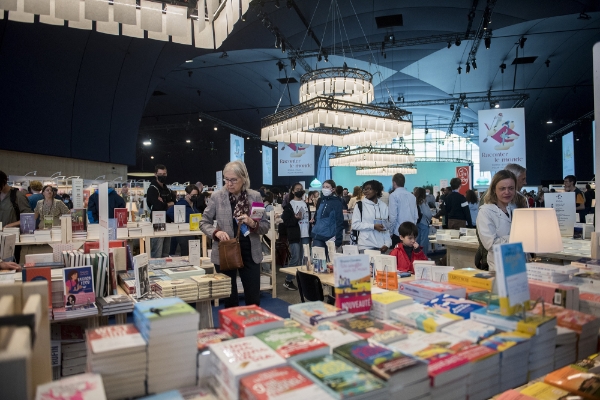 Les allées du Festival du livre de Paris, en 2022.