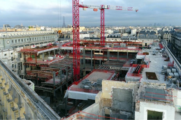 Chantier de la Poste du Louvre