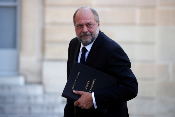 Eric Dupond-Moretti, nouveau garde des Sceaux, se prépare à assieter à son premier conseil de ministres, le 7 juillet 2020.